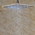 Senlesen Rainfall 16-inch Square Shower Head High Pressure Top Spray Without Shower Arm Ceiling Mount Brushed Nickel - B07BQ455MB